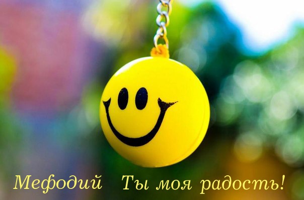 Мефодий, ты моя радость!