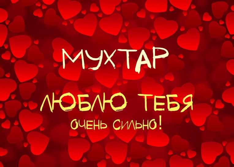 Мухтар, люблю тебя очень сильно!