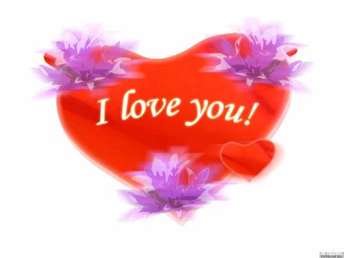I love you