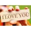 I love you